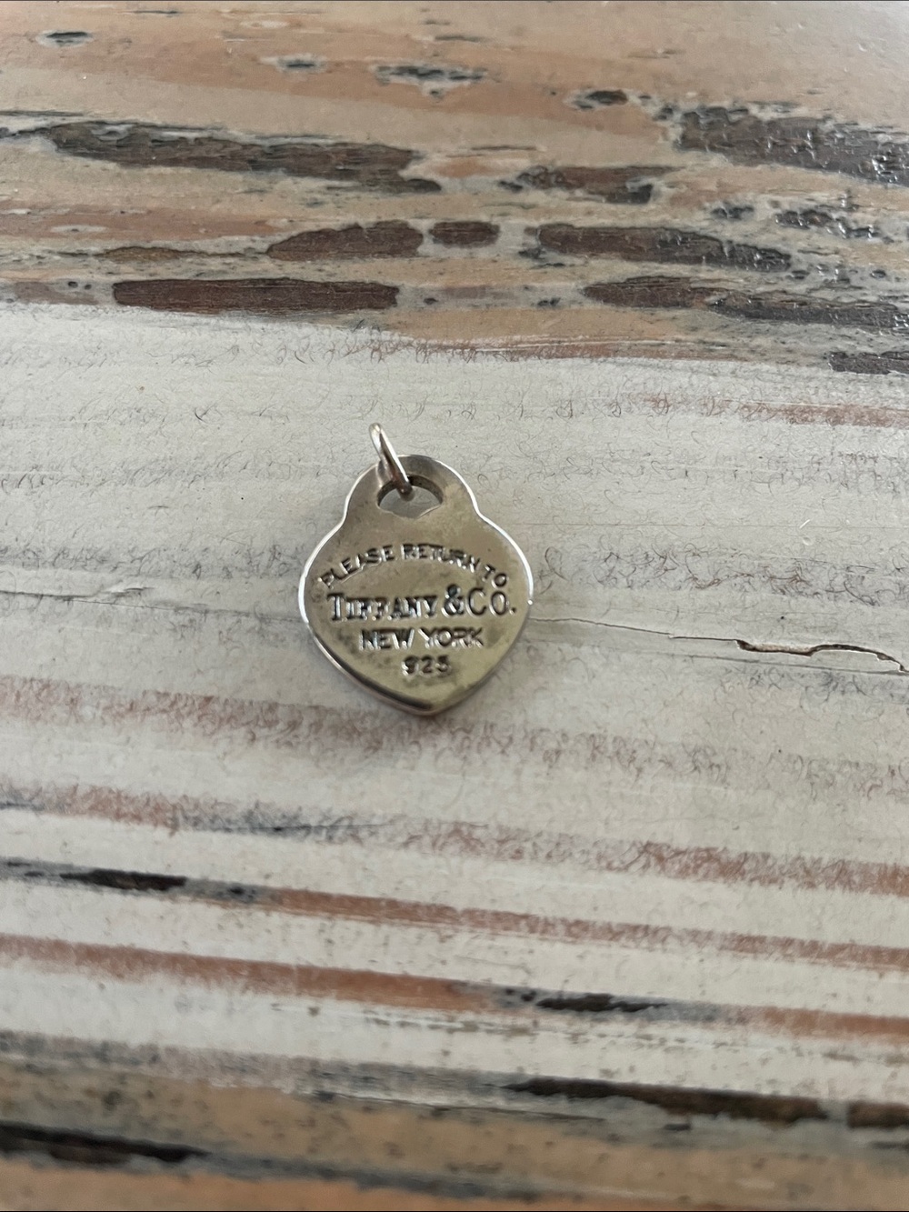 Tiffany & Co. Sterling Silver Heart Tag Charm - Silver